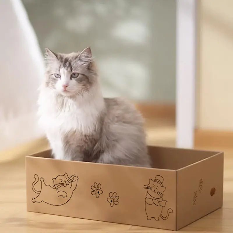 5PCS Reversible Cat Scratching Board – Cardboard Refill Pads for Indoor Cats - LüvLitter