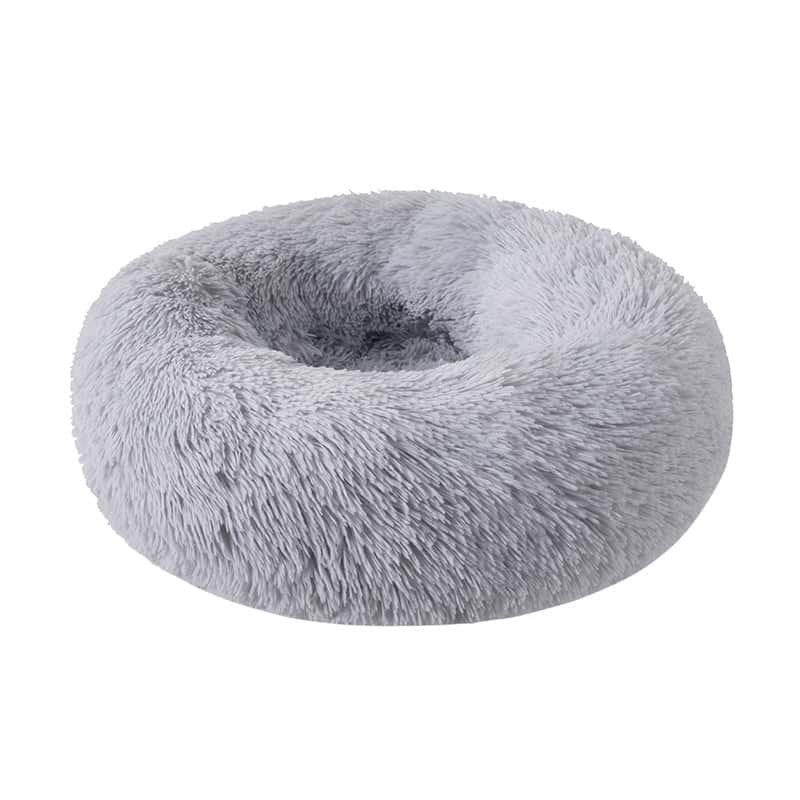 Extra Large Donut Dog & Cat Bed – Plush Round Pet Bed with Detachable & Washable Cover | Calming, Warm Sleep Nest for Dogs & Puppies LüvLitter