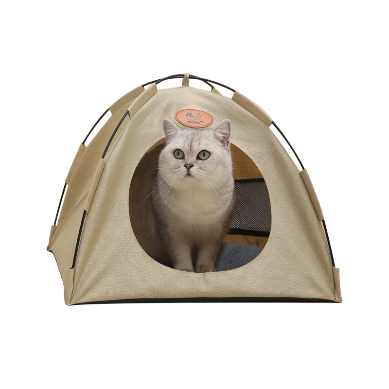 Pet Tent House for Cats & Small Dogs – Soft Indoor Pet Bed with Warm Cushion Pad, Cozy Puppy & Kitten Play Tent | 3 Colour Options LüvLitter