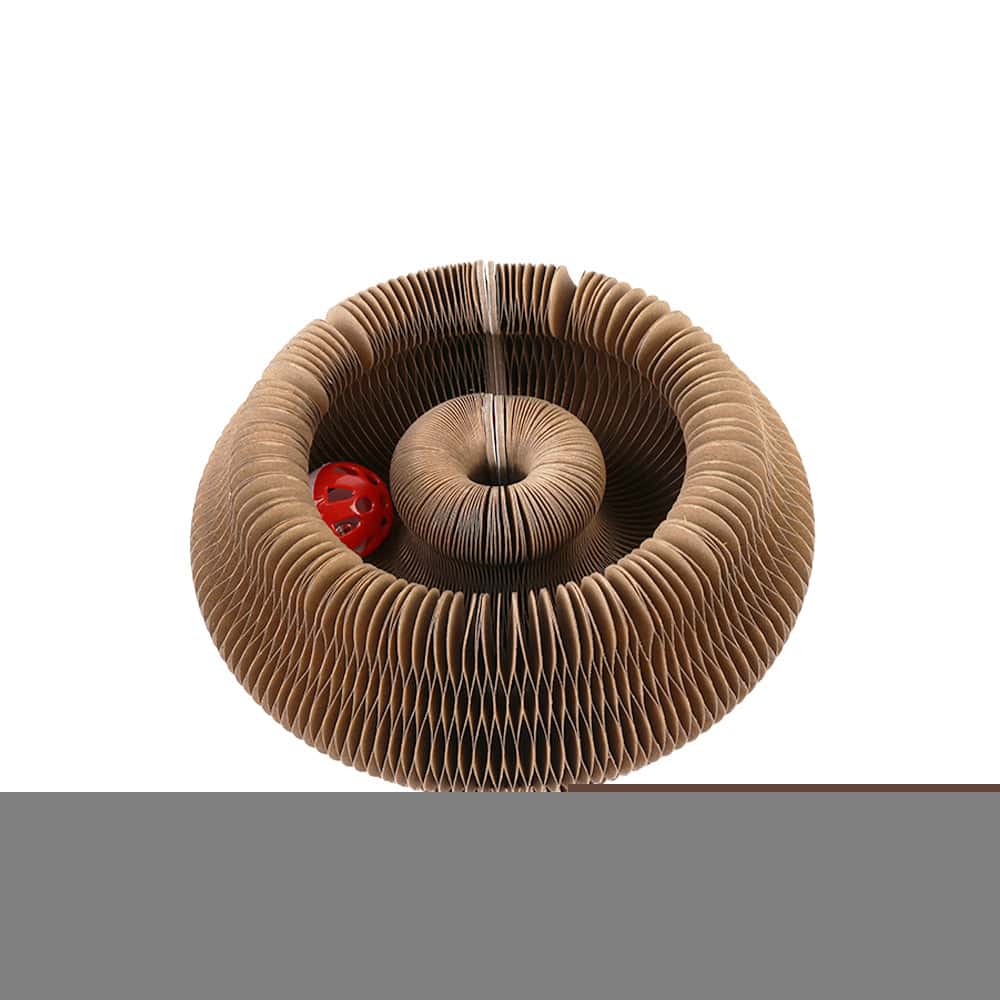 Organ Cat Scratching Board – Foldable Accordion Cat Toy with Bell | Interactive Cat Scratcher for Claw Grinding & Play LüvLitter