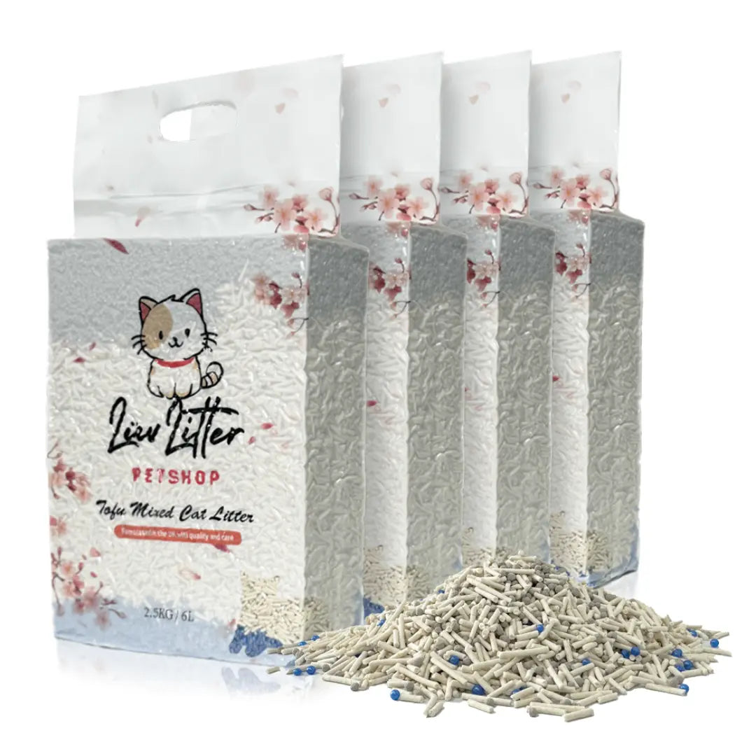 Premium Tofu & Bentonite Cat Litter – Least Tracking Clumping Cat Litter LüvLitter