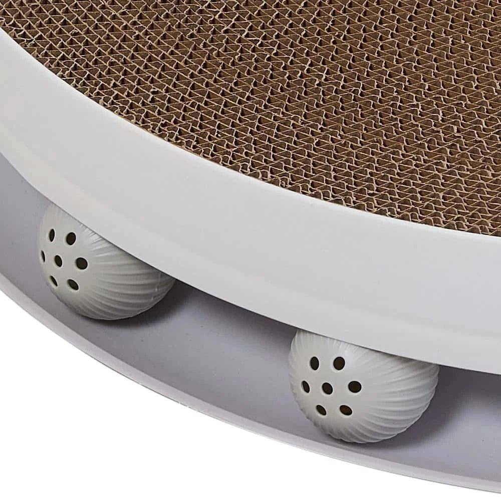 Cardboard Cat Scratcher – Vertical Indoor Cat Scratcher with Toy Balls | Durable 40cm Cat Scratch Board - LüvLitter