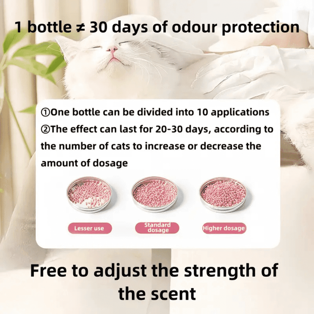 Jasmine Scented Safe Cat Litter Deodoriser – Odour Neutralising & Pet - Safe Freshener - LüvLitter