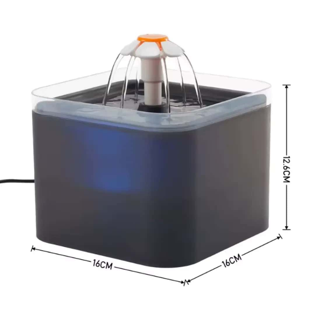 2L Automatic Cat Water Fountain – LED Light, Ultra-Quiet, Circulating Pet Water Dispenser for Cats & Small Dogs LüvLitter
