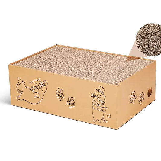 5PCS Reversible Cat Scratching Board – Cardboard Refill Pads for Indoor Cats LüvLitter