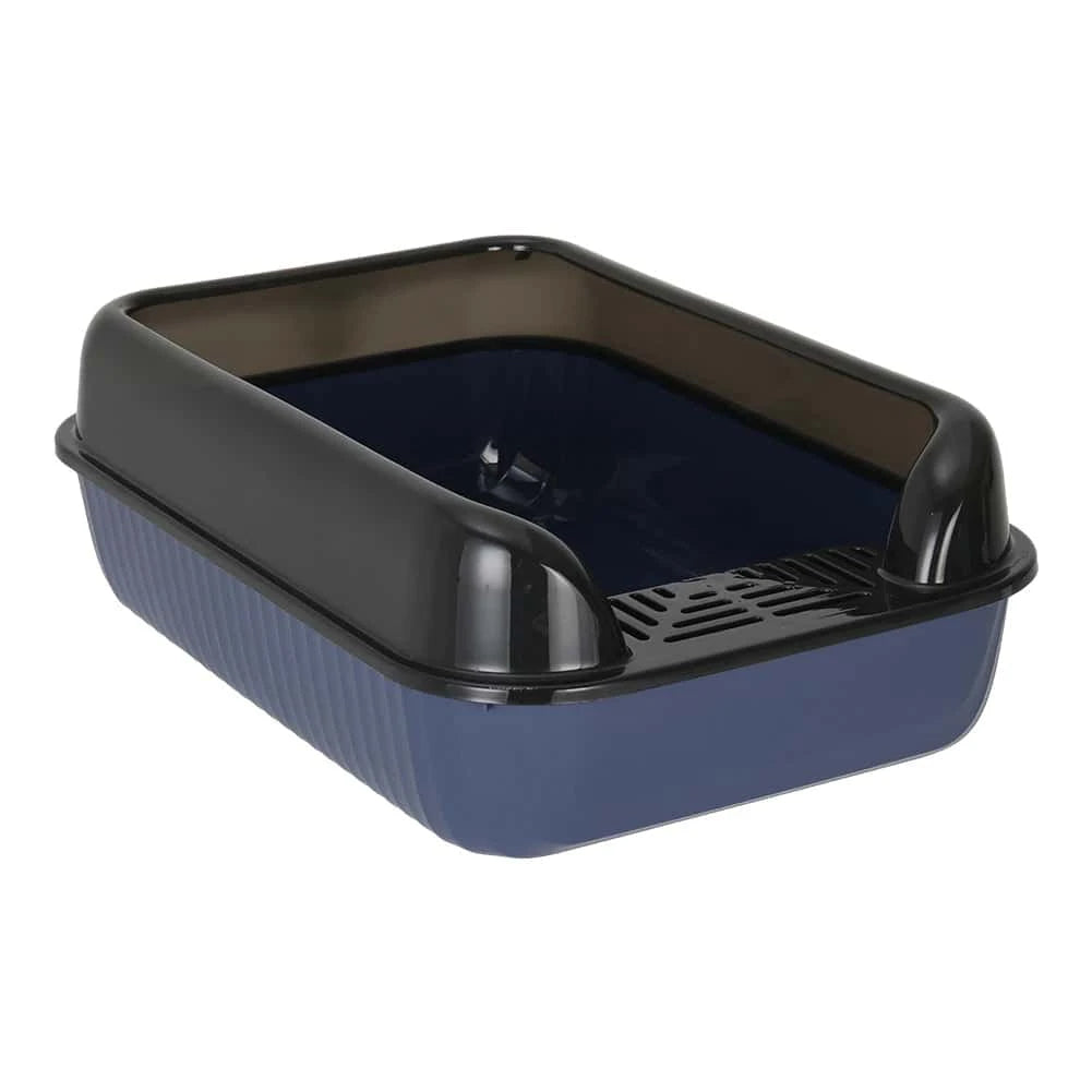 Cat Litter Box for Small & Large Cats – Anti-Splashing Sifting Litter Tray | Open Cat Toilet Sand Box (51×34.5×17cm) LüvLitter
