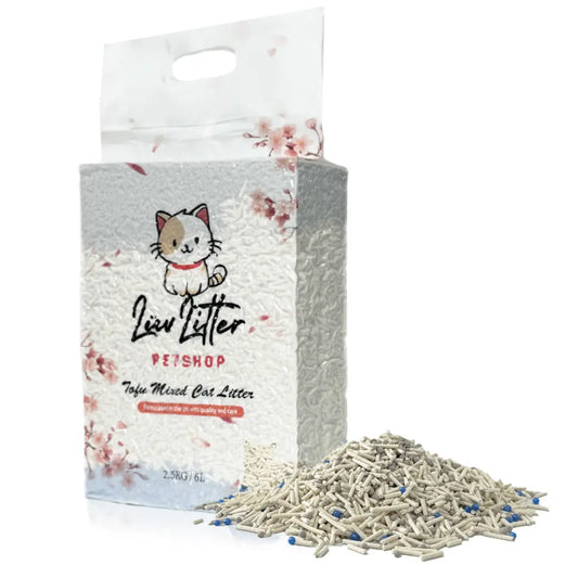 Premium Tofu & Bentonite Cat Litter – Least Tracking Clumping Cat Litter LüvLitter